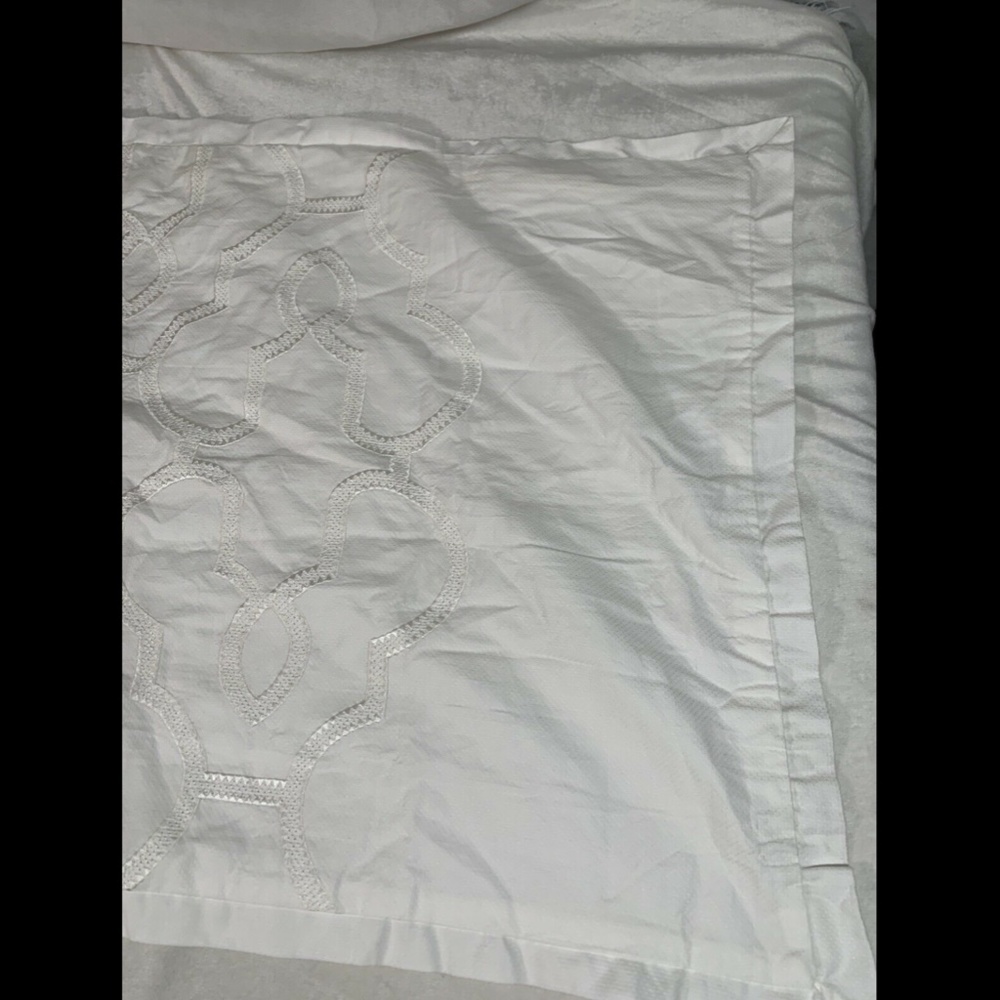 NEW Hotel Collection Inlay Cotton (1) King‎ Sham Pillow - Picture 3 of 12